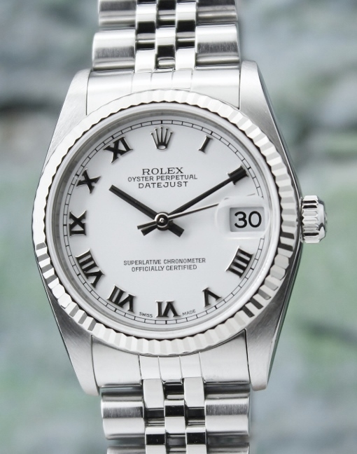 (image for) A ROLEX MID SIZE OYSTER PERPETUAL DATEJUST - 78274